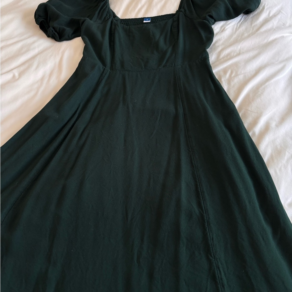 Old Navy Dark Green Long Sleeve Dress